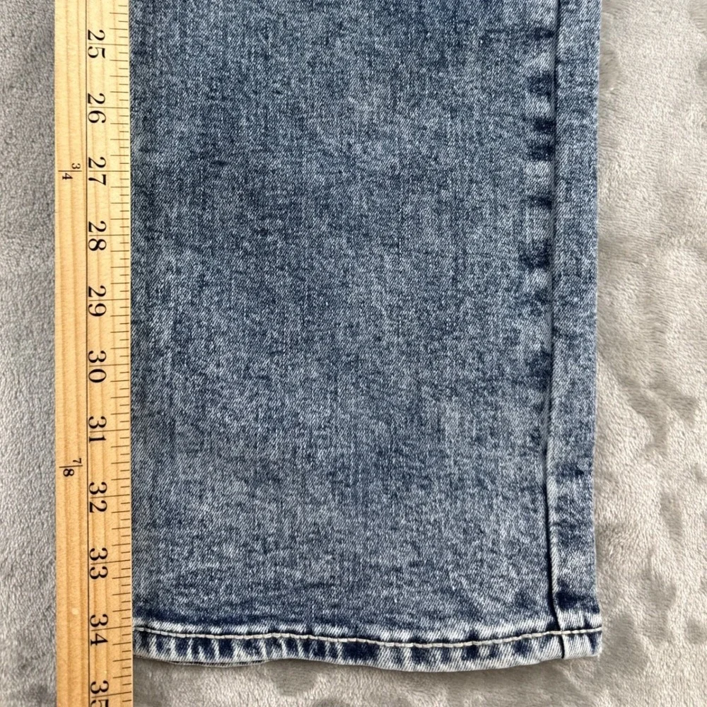 True Religion Jeans Mens 34 Ricky Big T NF Blue Acid Wash Red Stitch NEW